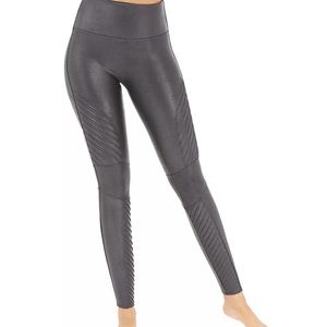 SPANX Moto Leggings Size M in Gunmetal Grey
